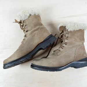 L.L. Bean Beige Winter Boots with Fur Lining